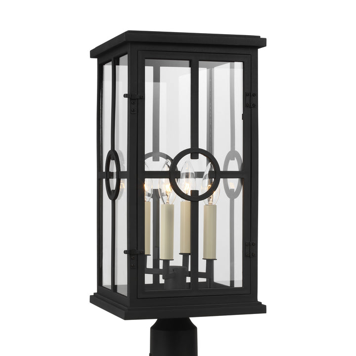 Visual Comfort Studio OL15307TXB Belleville Four Light Outdoor Post Lantern Outdoor Black