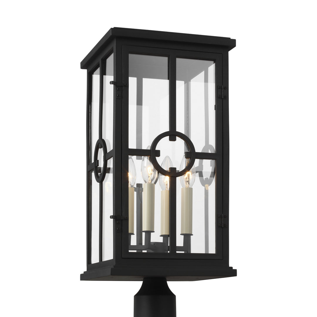 Visual Comfort Studio OL15307TXB Belleville Four Light Outdoor Post Lantern Outdoor Black