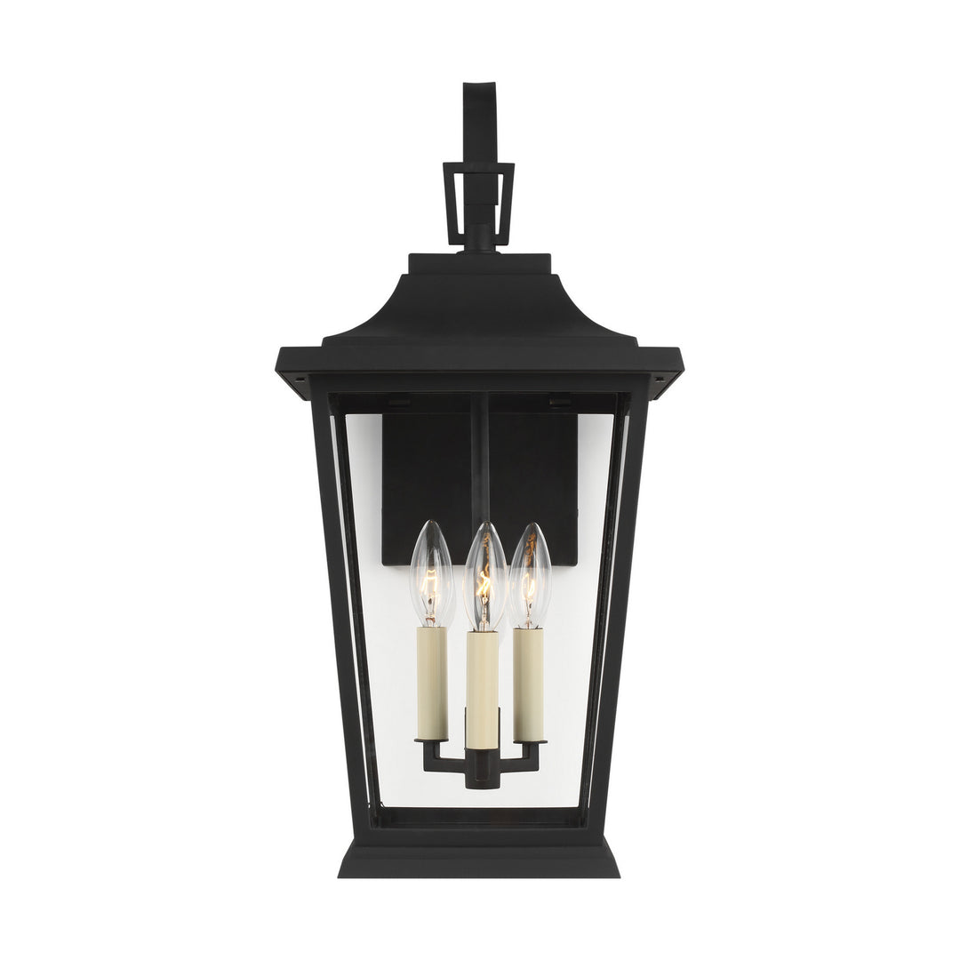 Visual Comfort Studio OL15402TXB Warren Three Light Lantern Outdoor Black