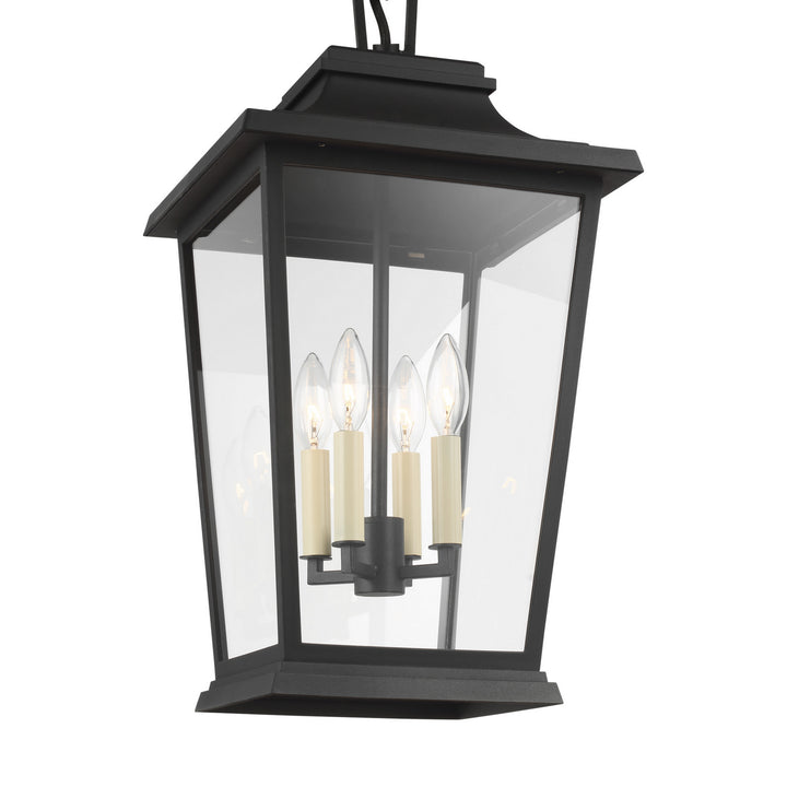 Visual Comfort Studio OL15409TXB Warren Four Light Lantern Outdoor Black