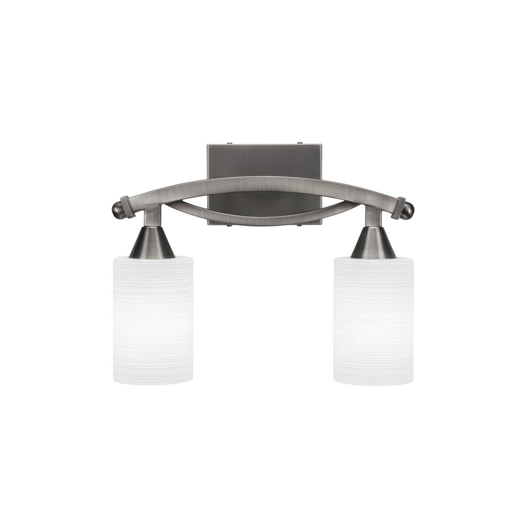 Toltec Bow 172-bn-4061 Bath Vanity Light 16 in. wide - Brushed Nickel