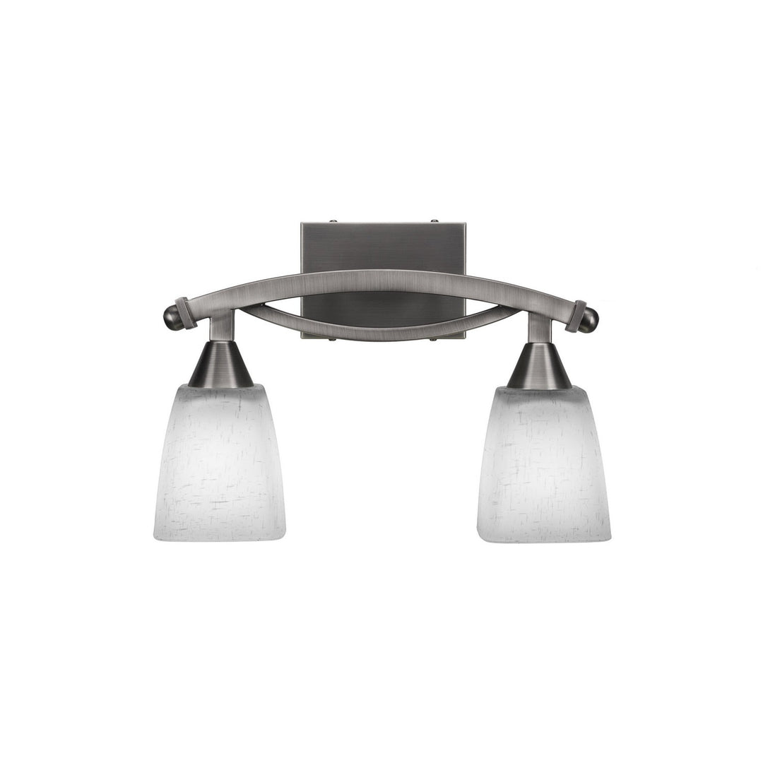 Toltec Bow 172-bn-461 Bath Vanity Light 16 in. wide - Brushed Nickel