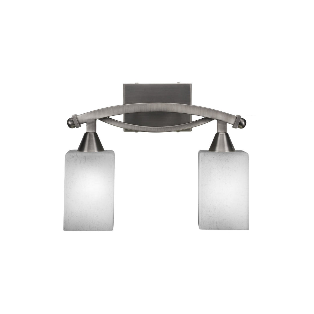 Toltec Bow 172-bn-531 Bath Vanity Light 16 in. wide - Brushed Nickel