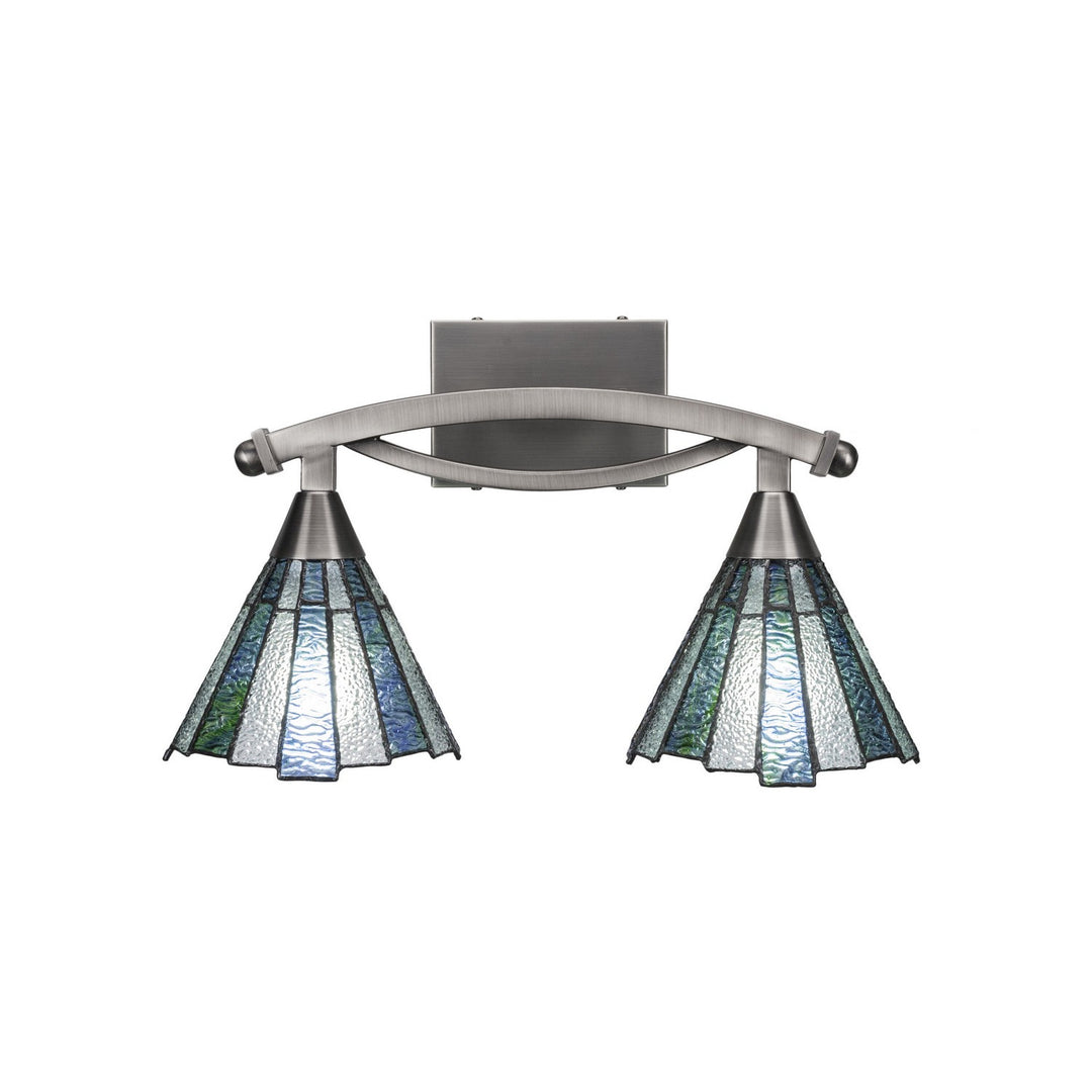 Toltec Bow 172-bn-9325 Bath Vanity Light 18 in. wide - Brushed Nickel