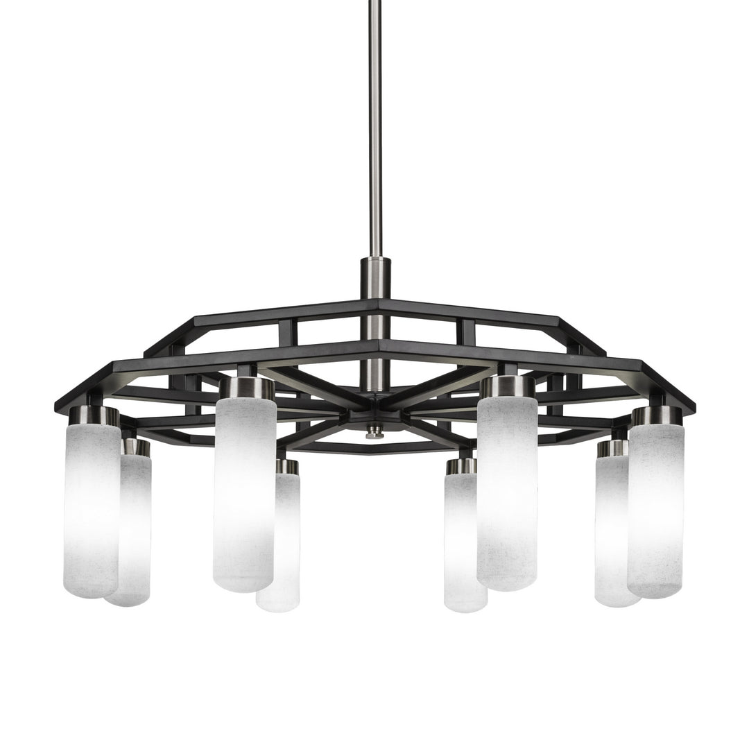 Toltec Salinda 2508-mbbn-601 Chandelier Light - Matte Black & Brushed Nickel