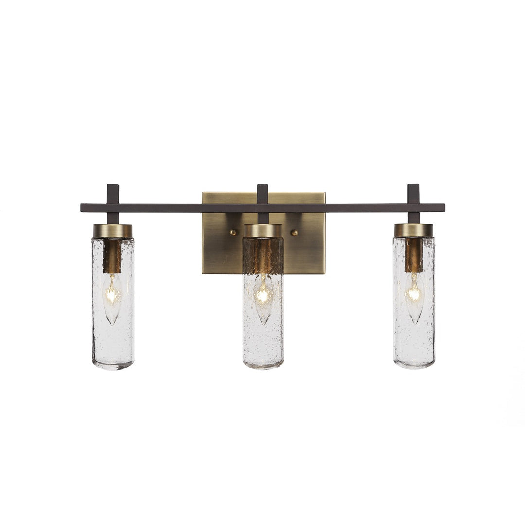 Toltec Salinda 2513-esbr-600 Bath Vanity Light 21 in. wide - Espresso & Brass