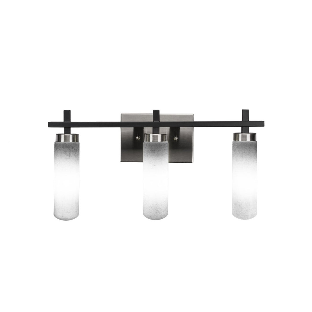 Toltec Salinda 2513-mbbn-601 Bath Vanity Light 21 in. wide - Matte Black & Brushed Nickel