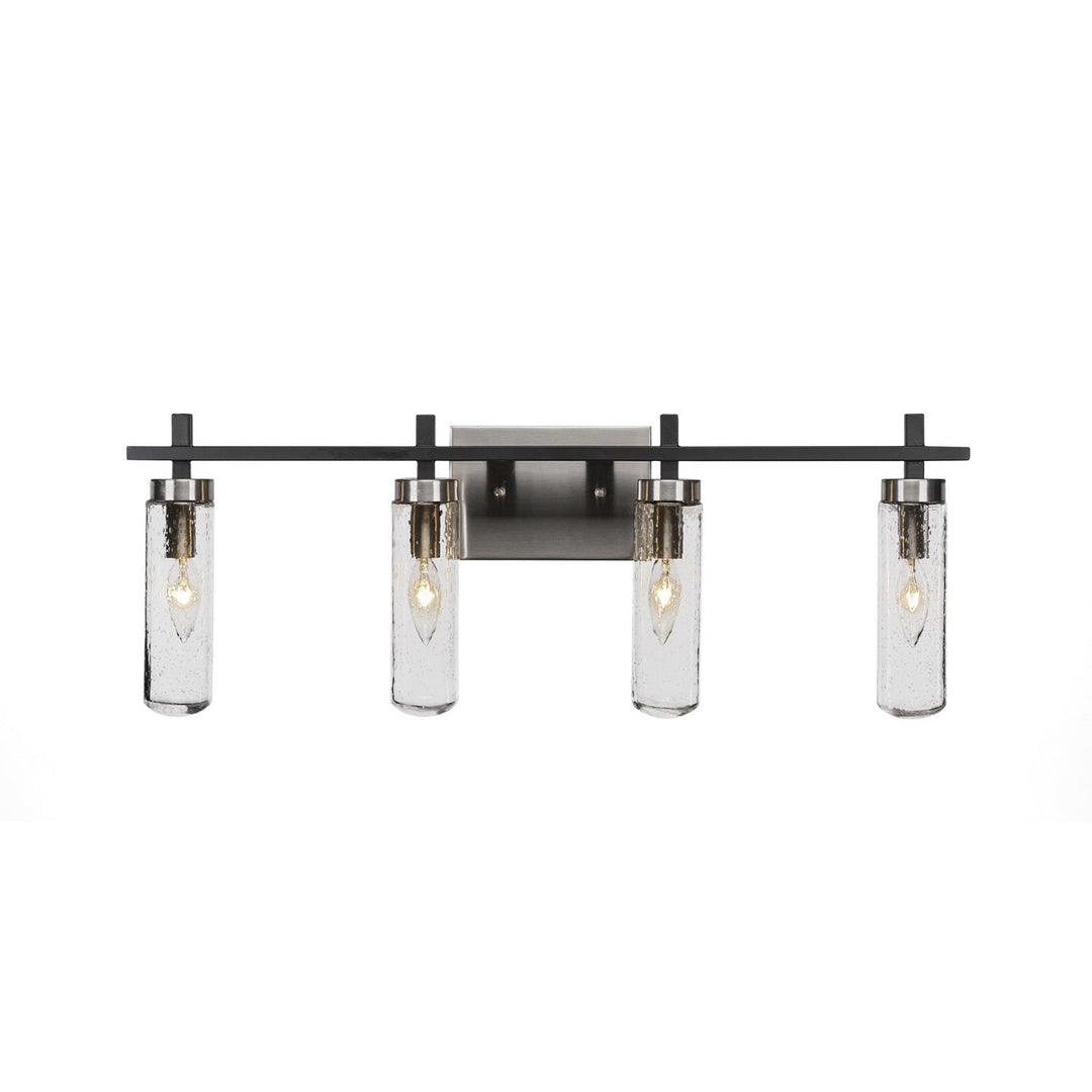 Toltec Salinda 2514-mbbn-600 Bath Vanity Light 29 in. wide - Matte Black & Brushed Nickel