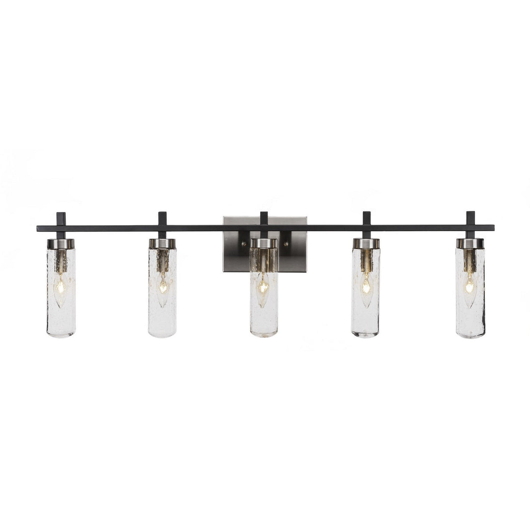 Toltec Salinda 2515-mbbn-600 Bath Vanity Light 38 in. wide - Matte Black & Brushed Nickel
