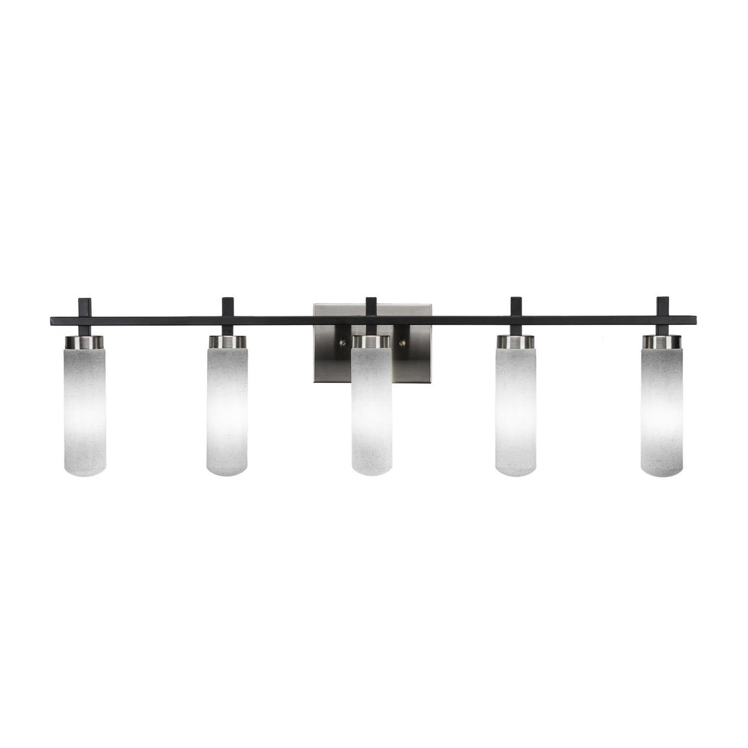 Toltec Salinda 2515-mbbn-601 Bath Vanity Light 38 in. wide - Matte Black & Brushed Nickel