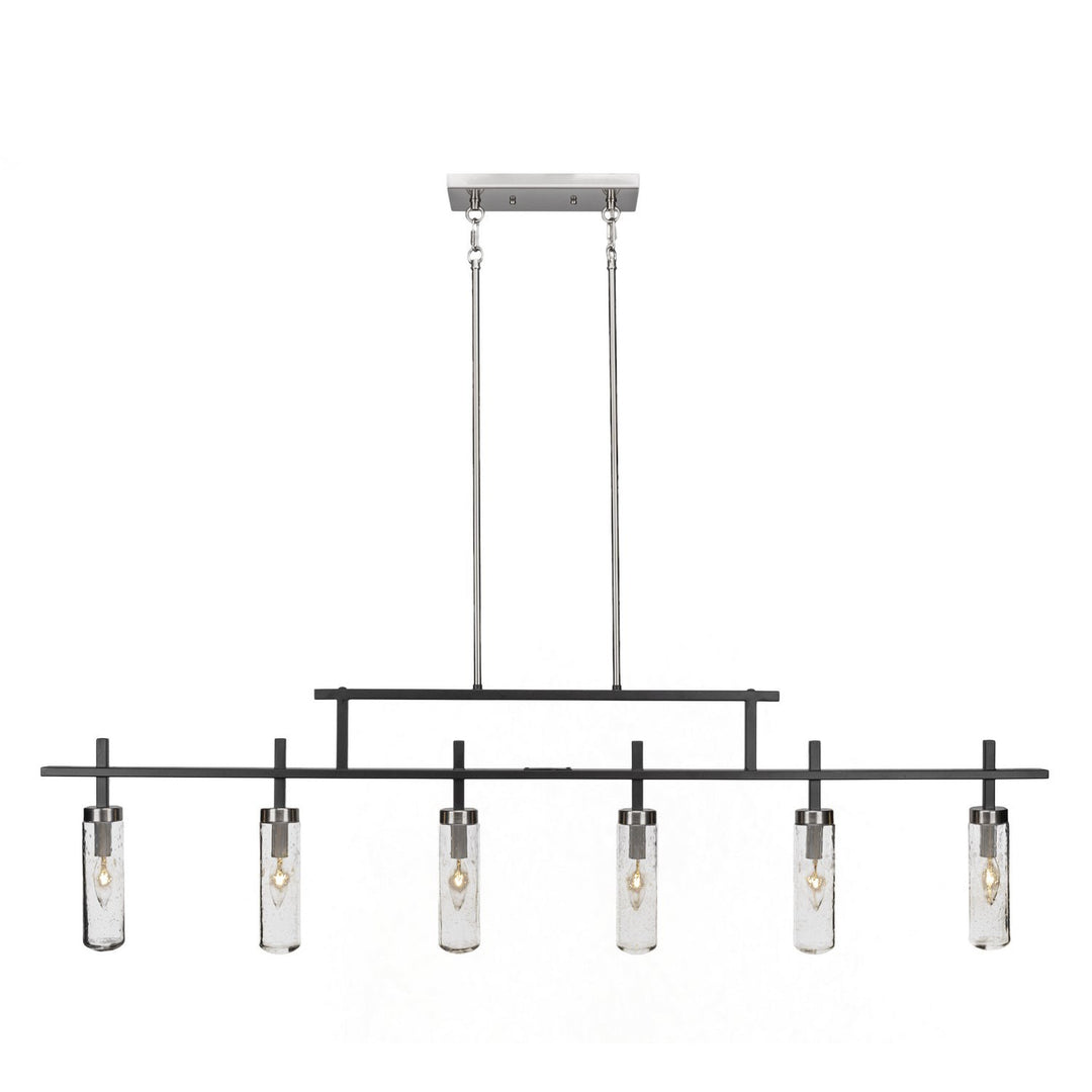 Toltec Salinda 2536-mbbn-600 Pendant Light - Matte Black & Brushed Nickel