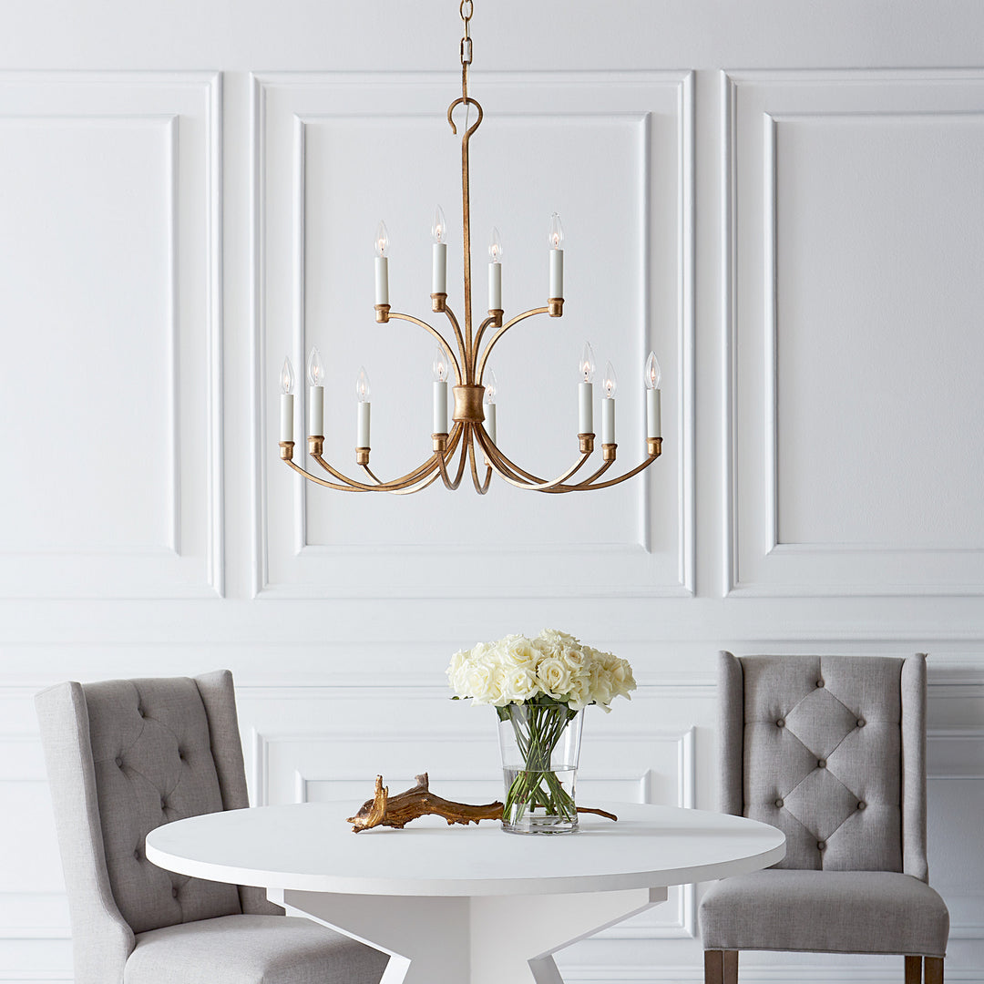 Visual Comfort Studio Westerly CC10612ADB Chandelier Light - Antique Gild