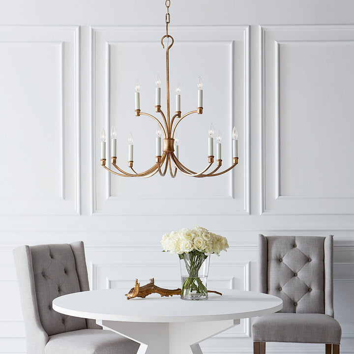 Visual Comfort Studio Westerly CC10612ADB Chandelier Light - Antique Gild