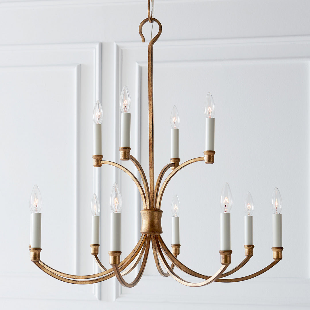 Visual Comfort Studio Westerly CC10612ADB Chandelier Light - Antique Gild