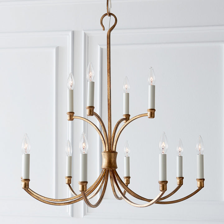 Visual Comfort Studio Westerly CC10612ADB Chandelier Light - Antique Gild