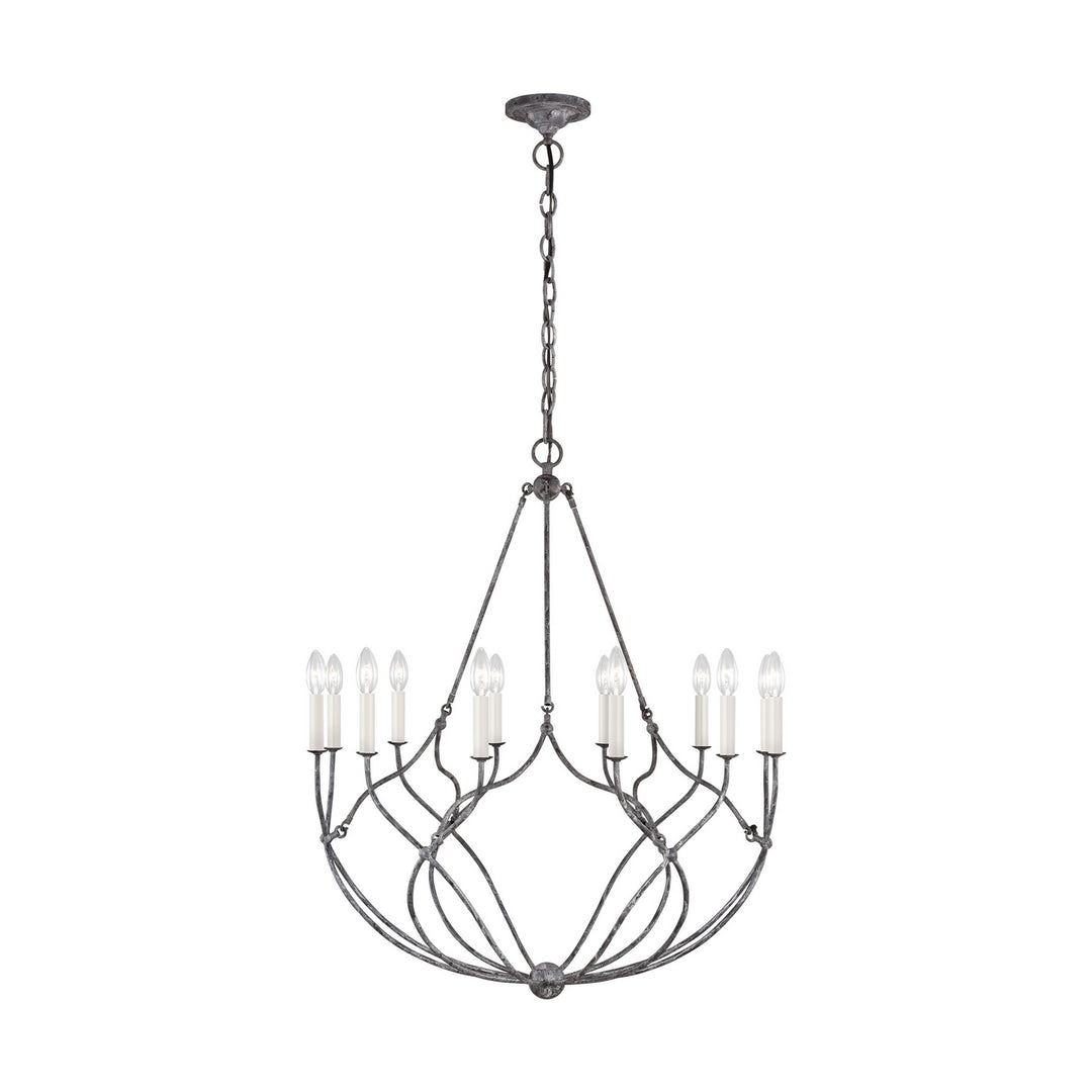 Visual Comfort Studio Richmond CC11212WGV Chandelier Light - Weathered Galvanized