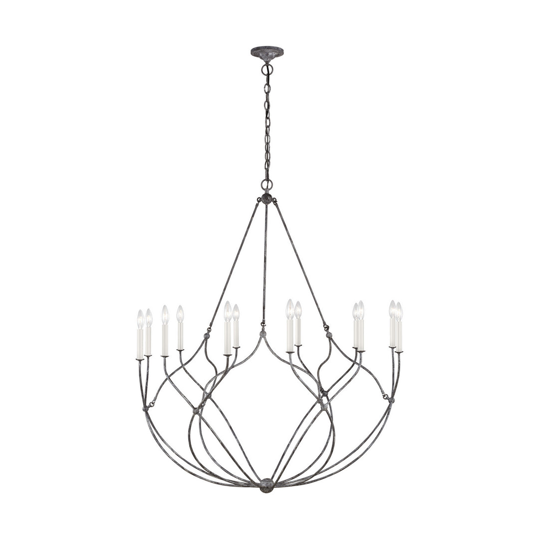 Visual Comfort Studio Richmond CC11312WGV Chandelier Light - Weathered Galvanized