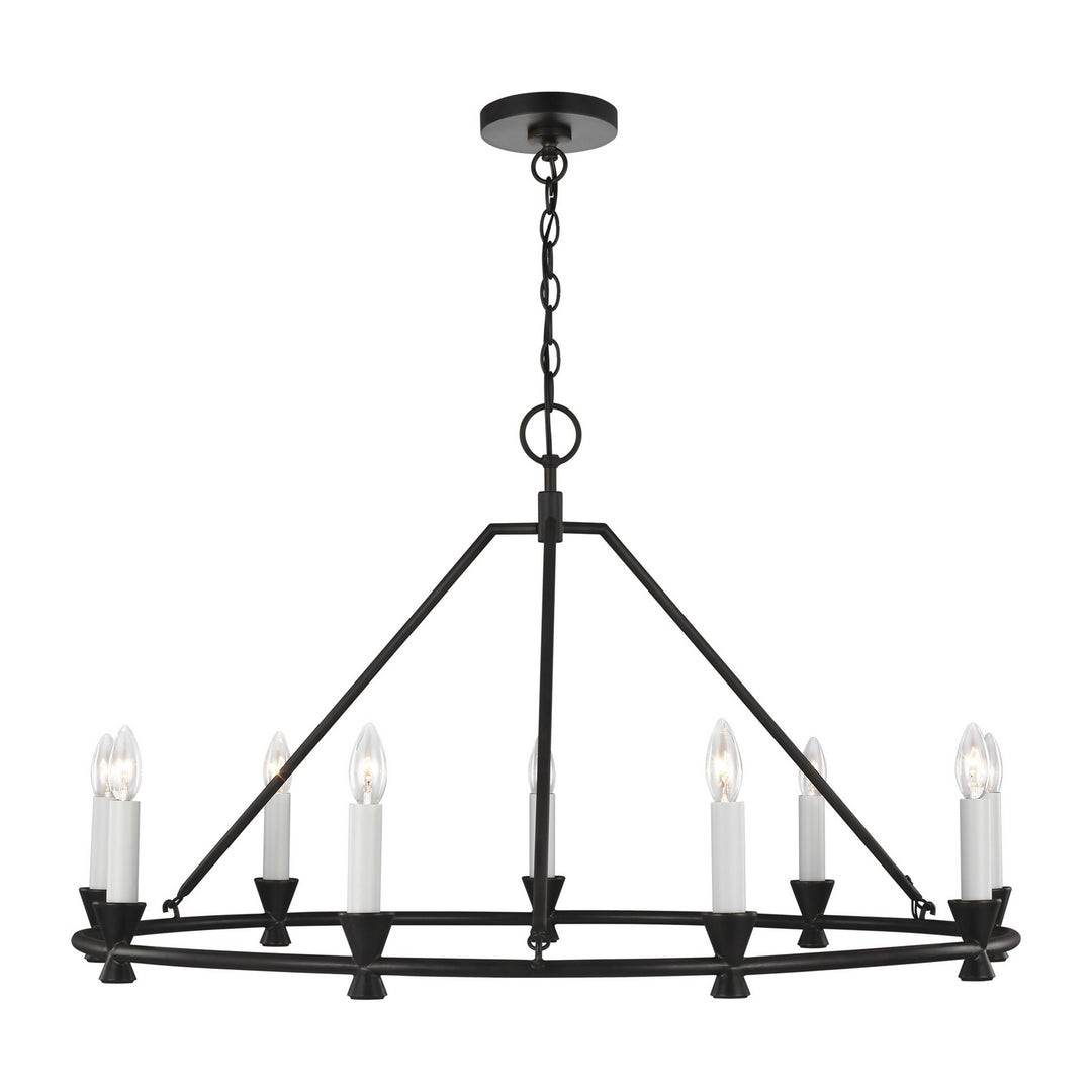 Visual Comfort Studio Keystone CC1179AI Chandelier Light - Aged Iron