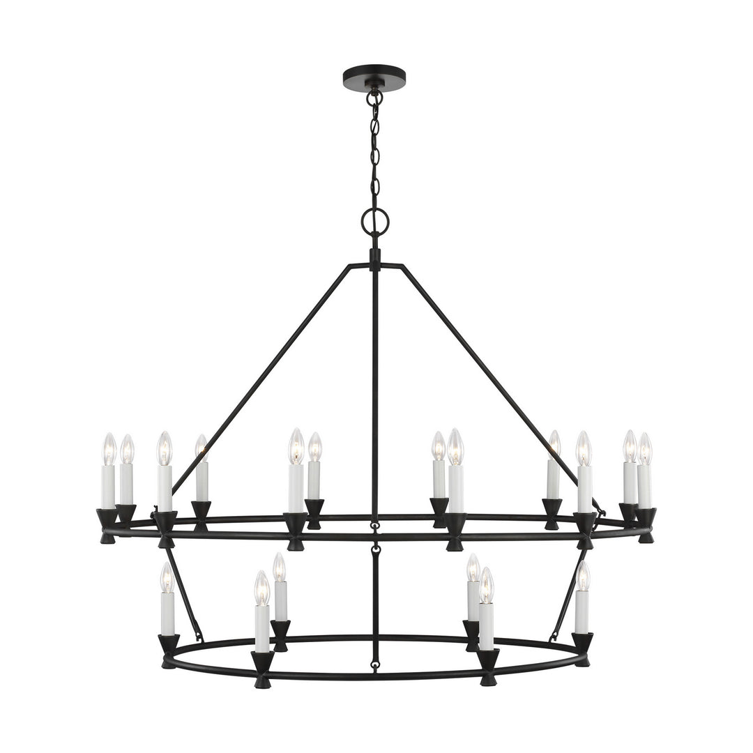 Visual Comfort Studio Keystone CC11818AI Chandelier Light - Aged Iron