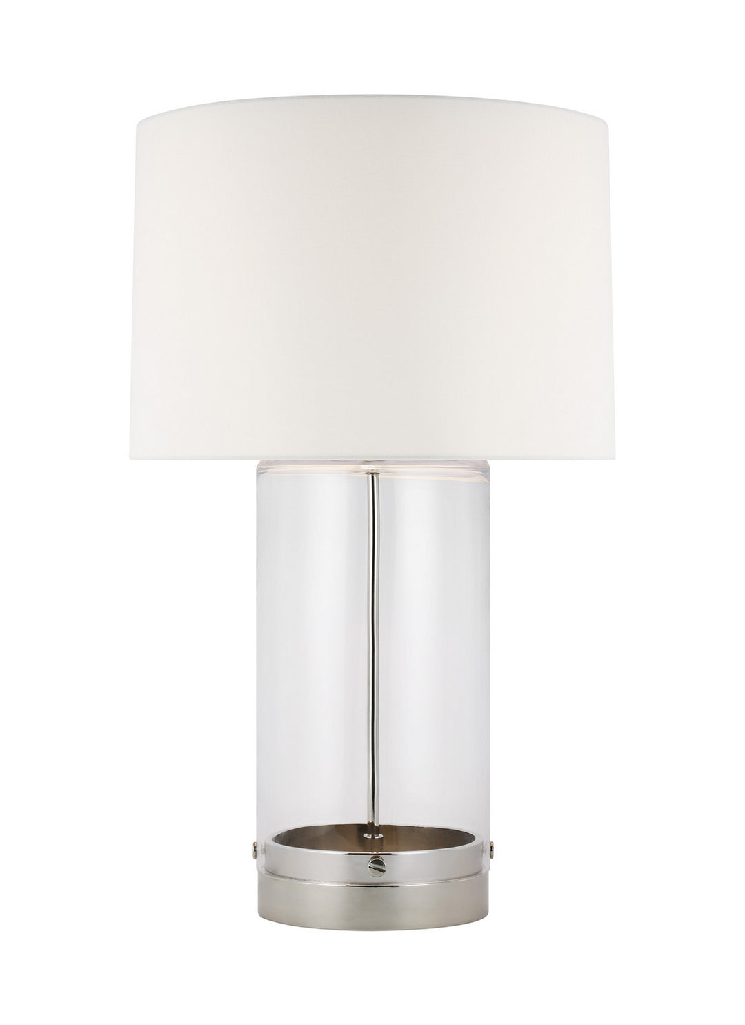 Visual Comfort Studio CT1001PN1 Garrett One Light Table Lamp Lamp Polished Nickel