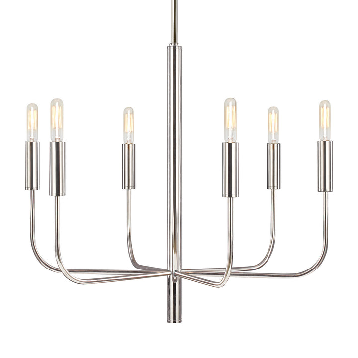 Visual Comfort Studio Brianna EC1006PN Chandelier Light - Polished Nickel