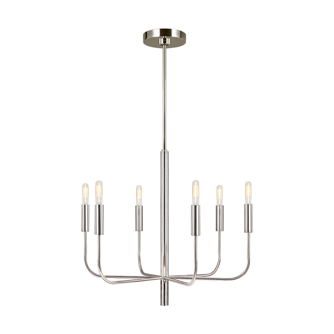 Visual Comfort Studio Brianna EC1006PN Chandelier Light - Polished Nickel