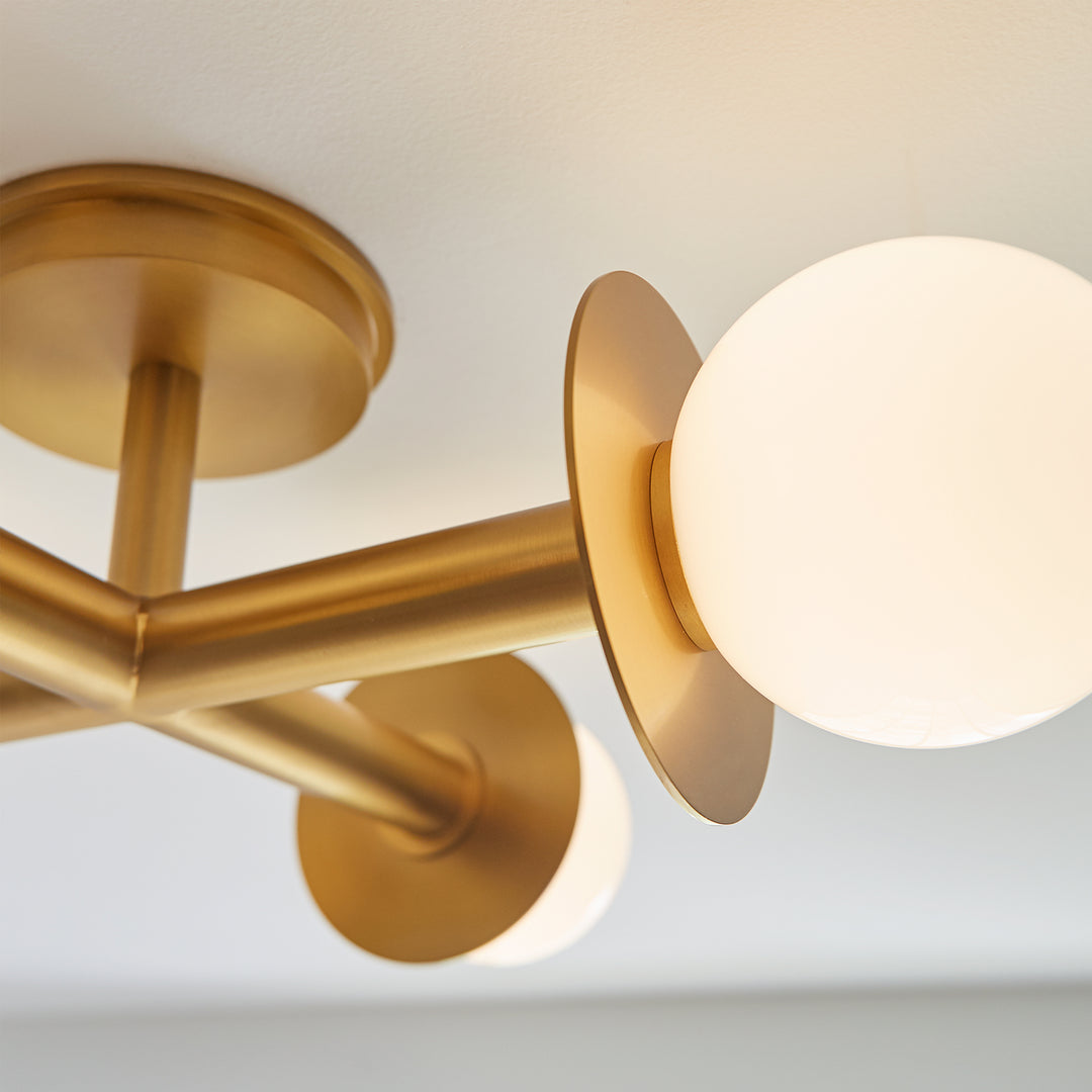 Visual Comfort Studio Nodes KF1034BBS Ceiling Light - Burnished Brass
