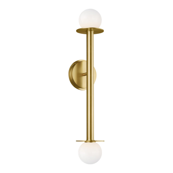 Visual Comfort Studio Nodes KWL1012BBS Wall Light - Burnished Brass