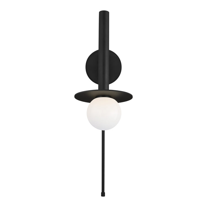 Visual Comfort Studio KW1021MBK Nodes One Light Wall Sconce Lamp Black