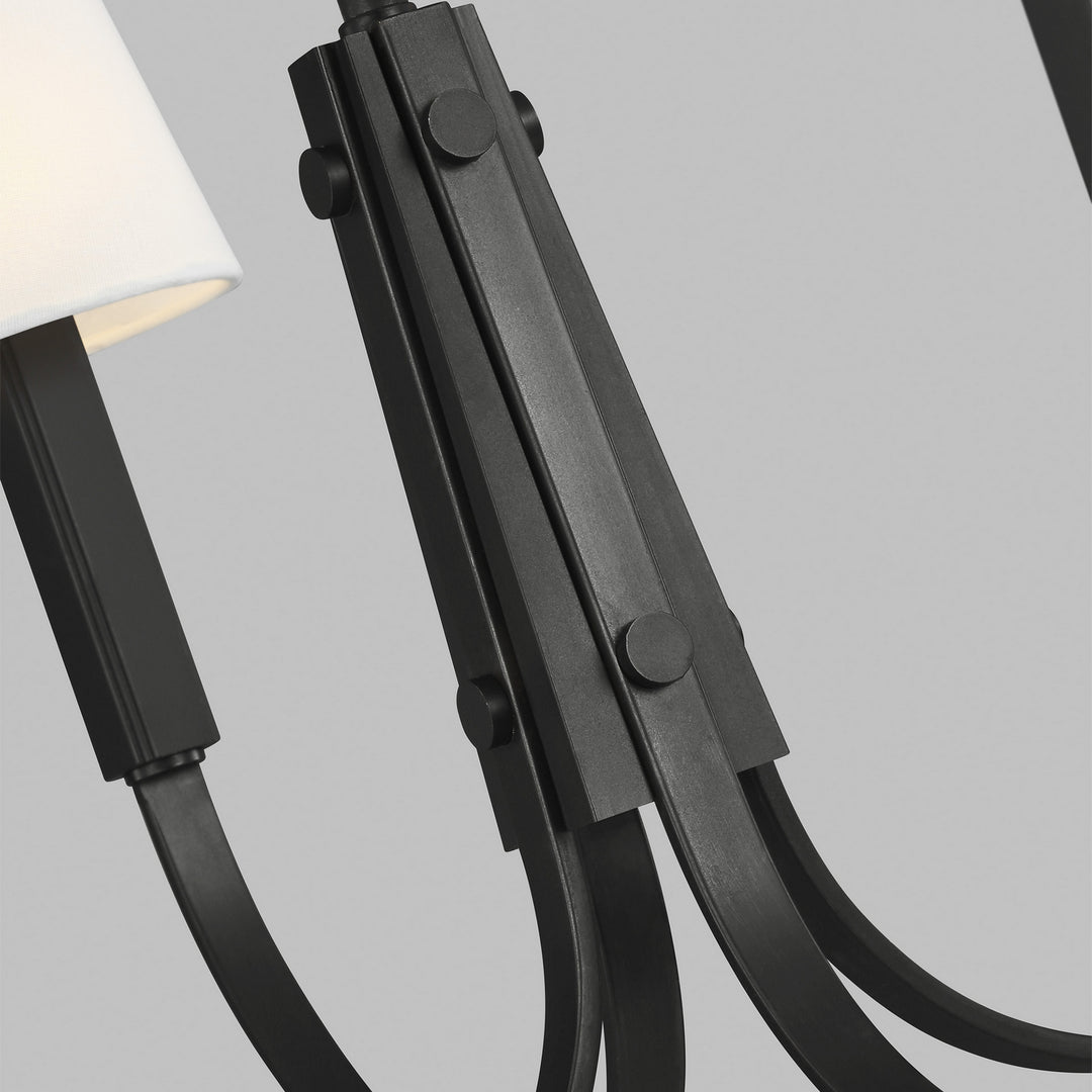 Visual Comfort Studio Logan TC1084AI Chandelier Light - Aged Iron