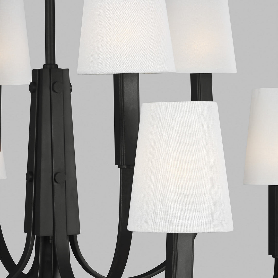Visual Comfort Studio Logan TC1088AI Chandelier Light - Aged Iron