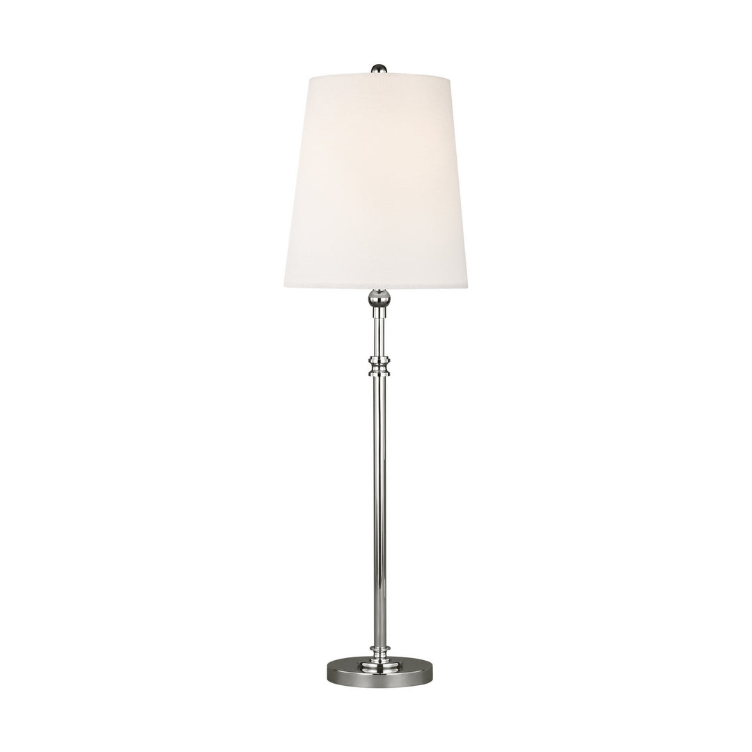 Visual Comfort Studio TT1001PN1 Capri One Light Table Lamp Lamp Polished Nickel