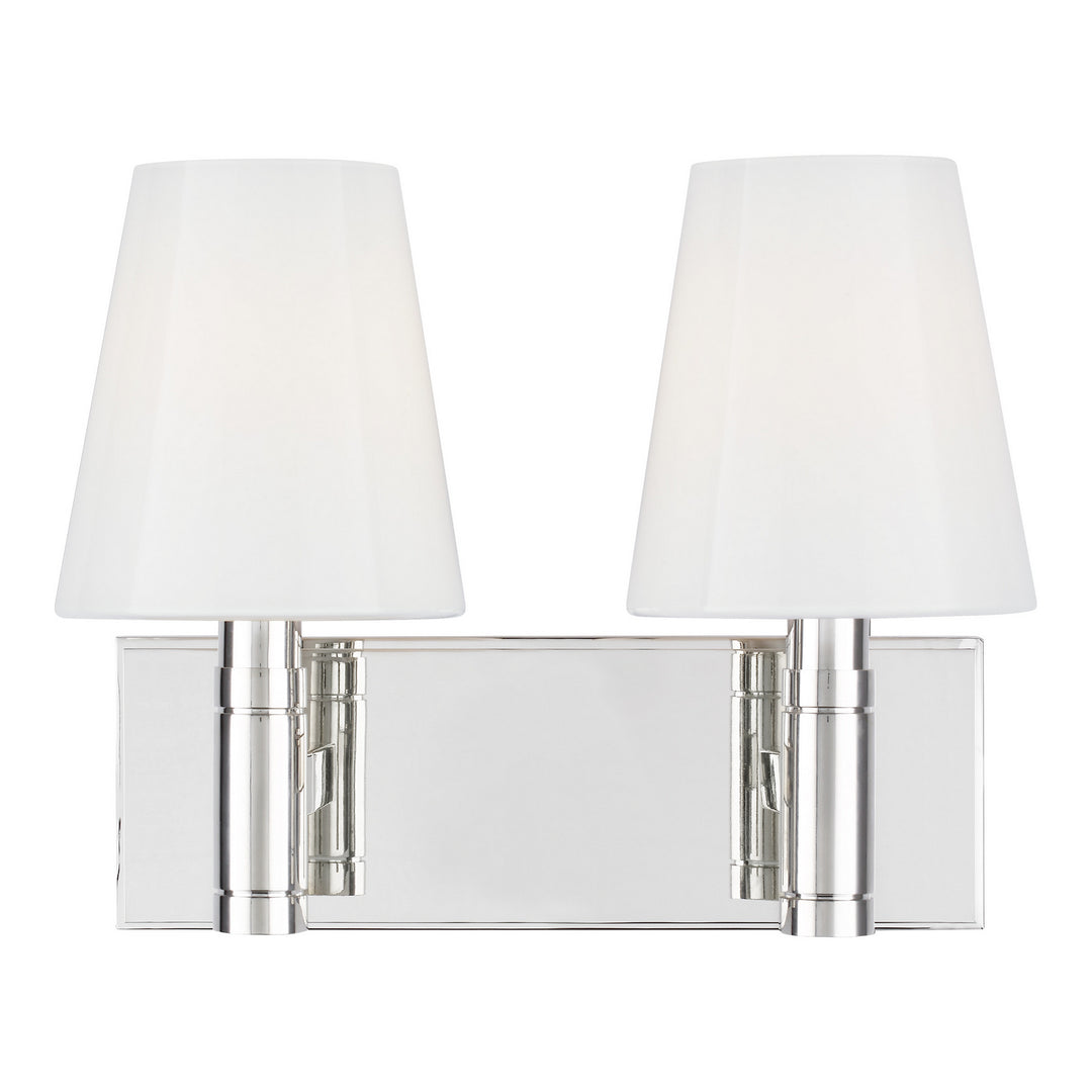 Visual Comfort Studio Beckham Classic TV1022PN Bath Vanity Light 14 in. wide - Polished Nickel