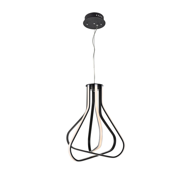 Elegant Dahlia 5105D18BK Pendant Light - Black