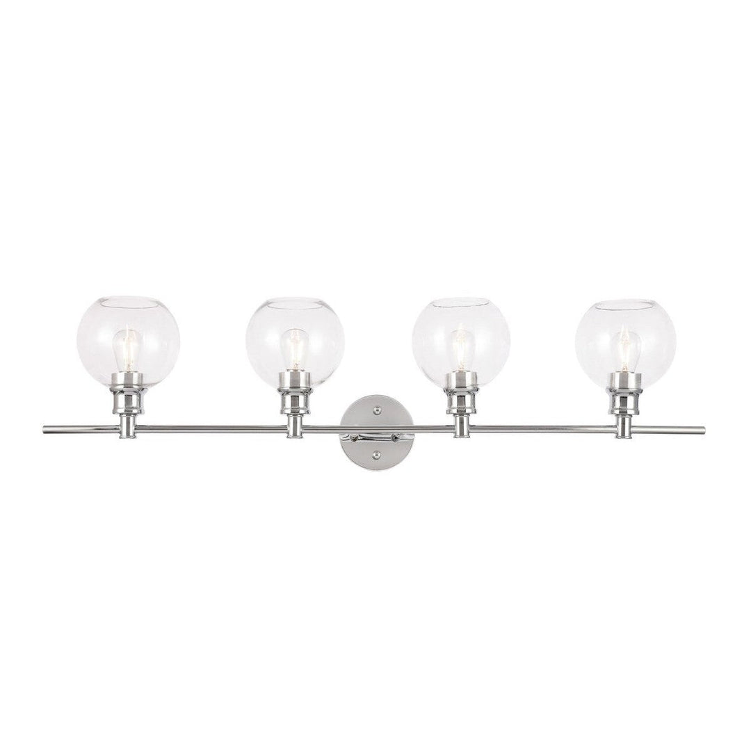 Elegant Collier LD2322C Bath Vanity Light 8 in. wide - Chrome And Clear Glass