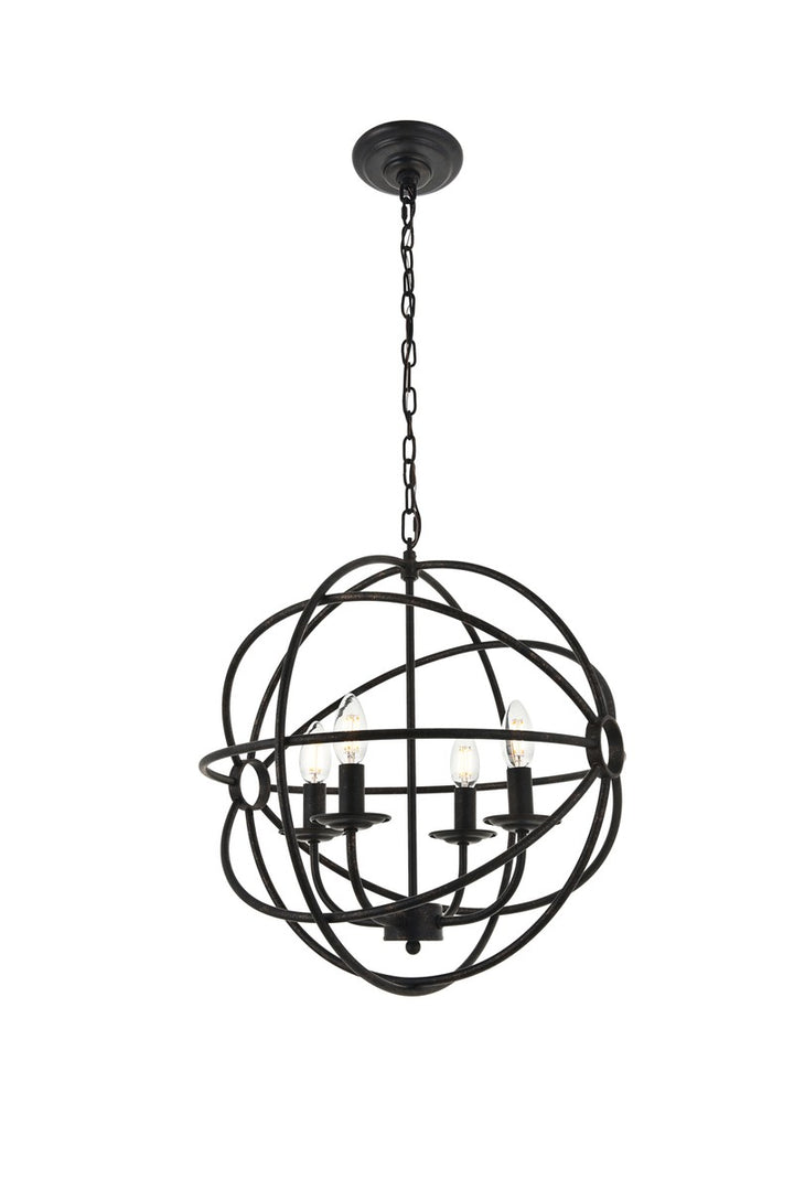 Elegant Octavia LD4006D18DB Pendant Light - Dark Brown