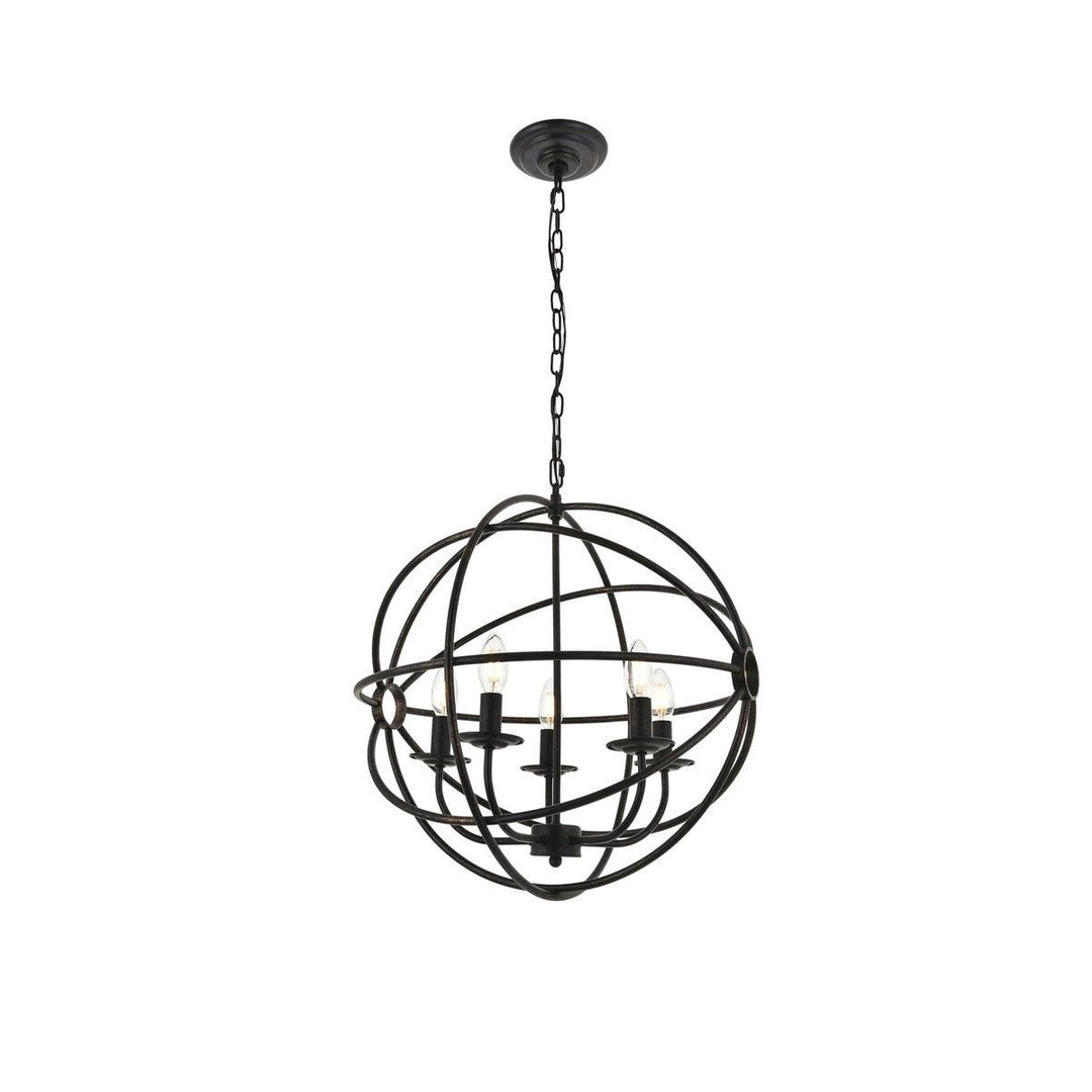 Elegant Octavia LD4006D20DB Pendant Light - Dark Brown