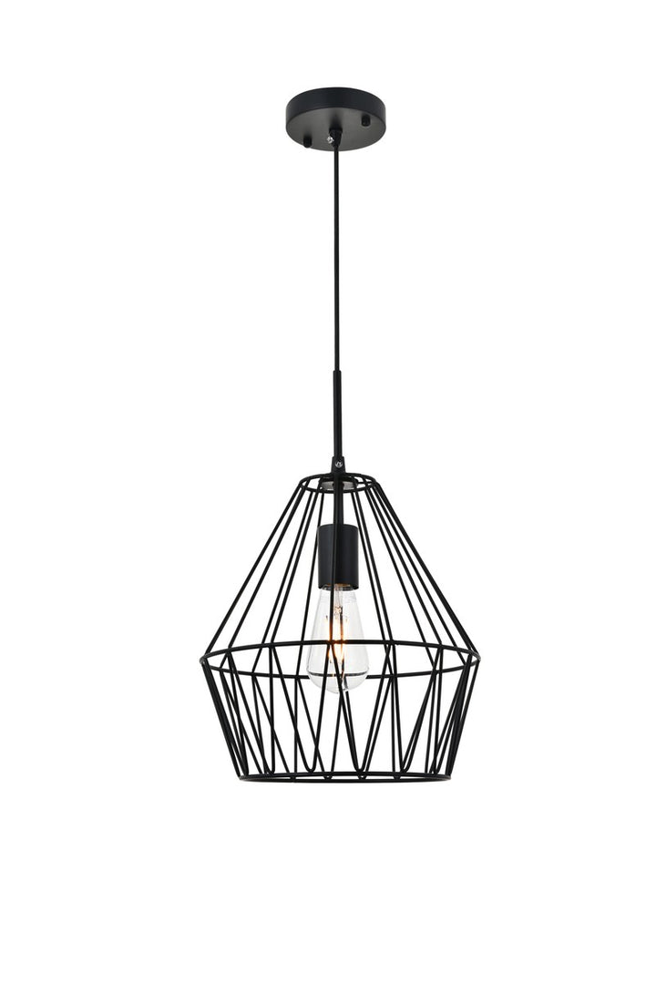 Elegant Candor LD4008D11BK Pendant Light - Black