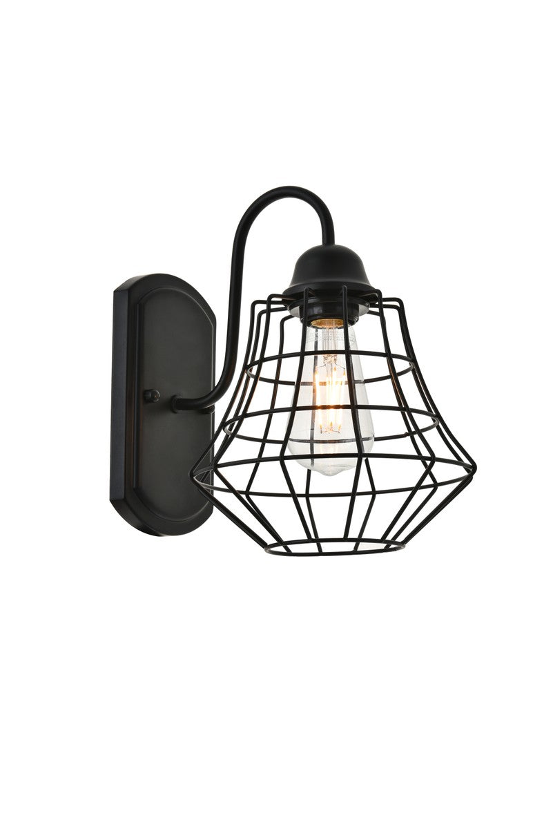 Elegant Candor LD4008W10BK Wall Sconce Light - Black