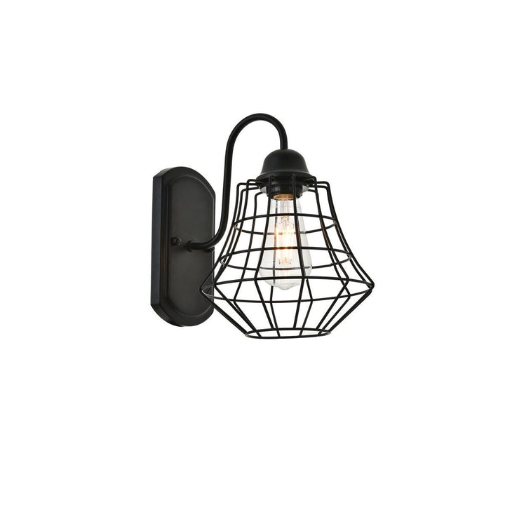 Elegant Candor LD4008W10BK Wall Sconce Light - Black