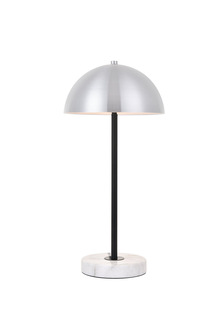 Elegant Lighting LD4026T10BN Forte One Light Table Lamp Lamp Pewter, Nickel, Silver