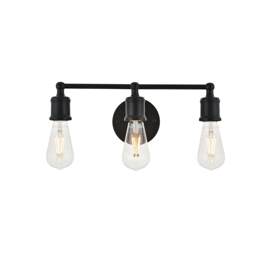 Elegant Serif LD4028W16BK Bath Vanity Light 16 in. wide - Black