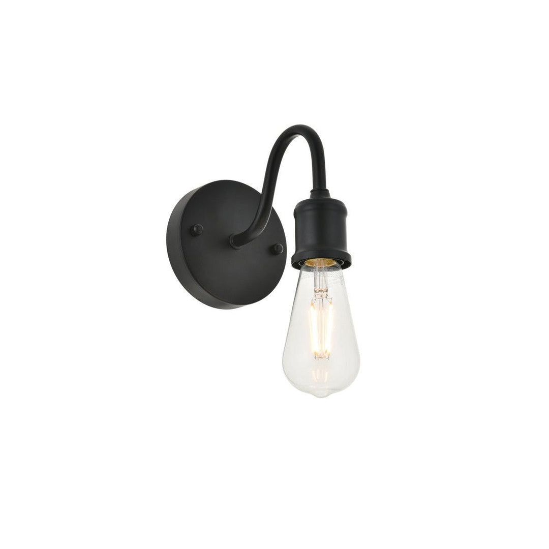 Elegant Serif LD4028W5BK Wall Sconce Light - Black