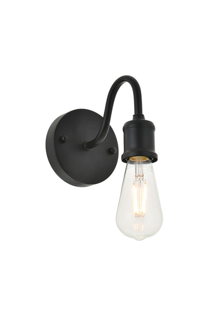 Elegant Serif LD4028W5BK Wall Sconce Light - Black