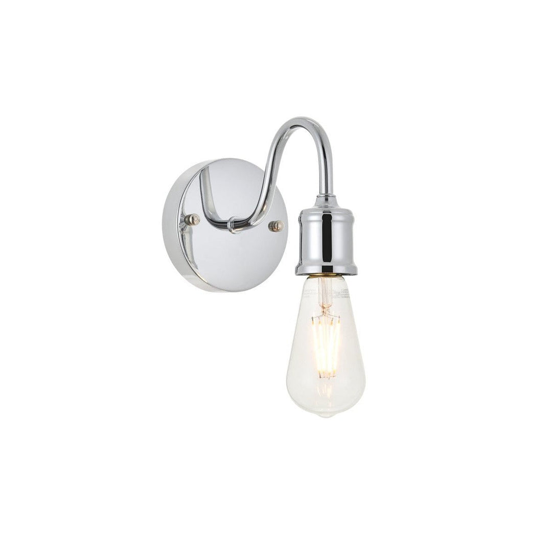 Elegant Serif LD4028W5C Wall Sconce Light - Chrome