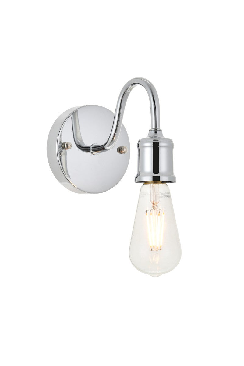 Elegant Serif LD4028W5C Wall Sconce Light - Chrome