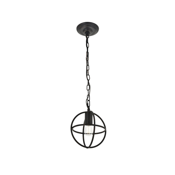 Elegant Octavia LD4067D8DB Pendant Light - Dark Brown