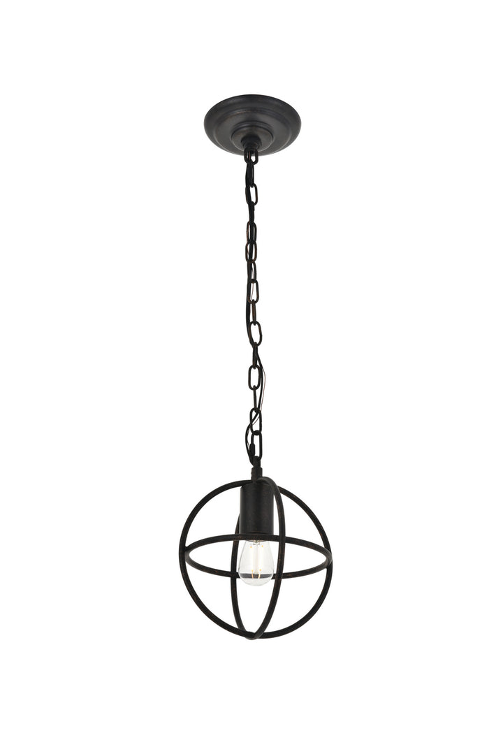 Elegant Octavia LD4067D8DB Pendant Light - Dark Brown