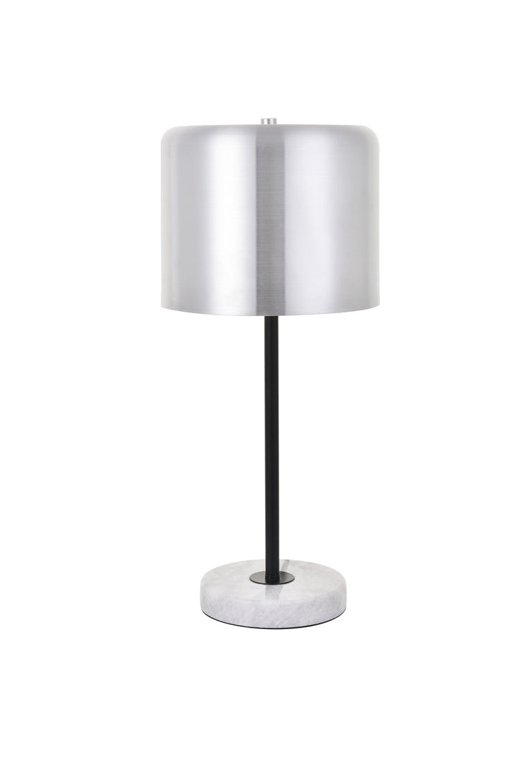 Elegant Lighting LD4075T10BN  Exemplar Lamp Brushed Nickel And Black And White