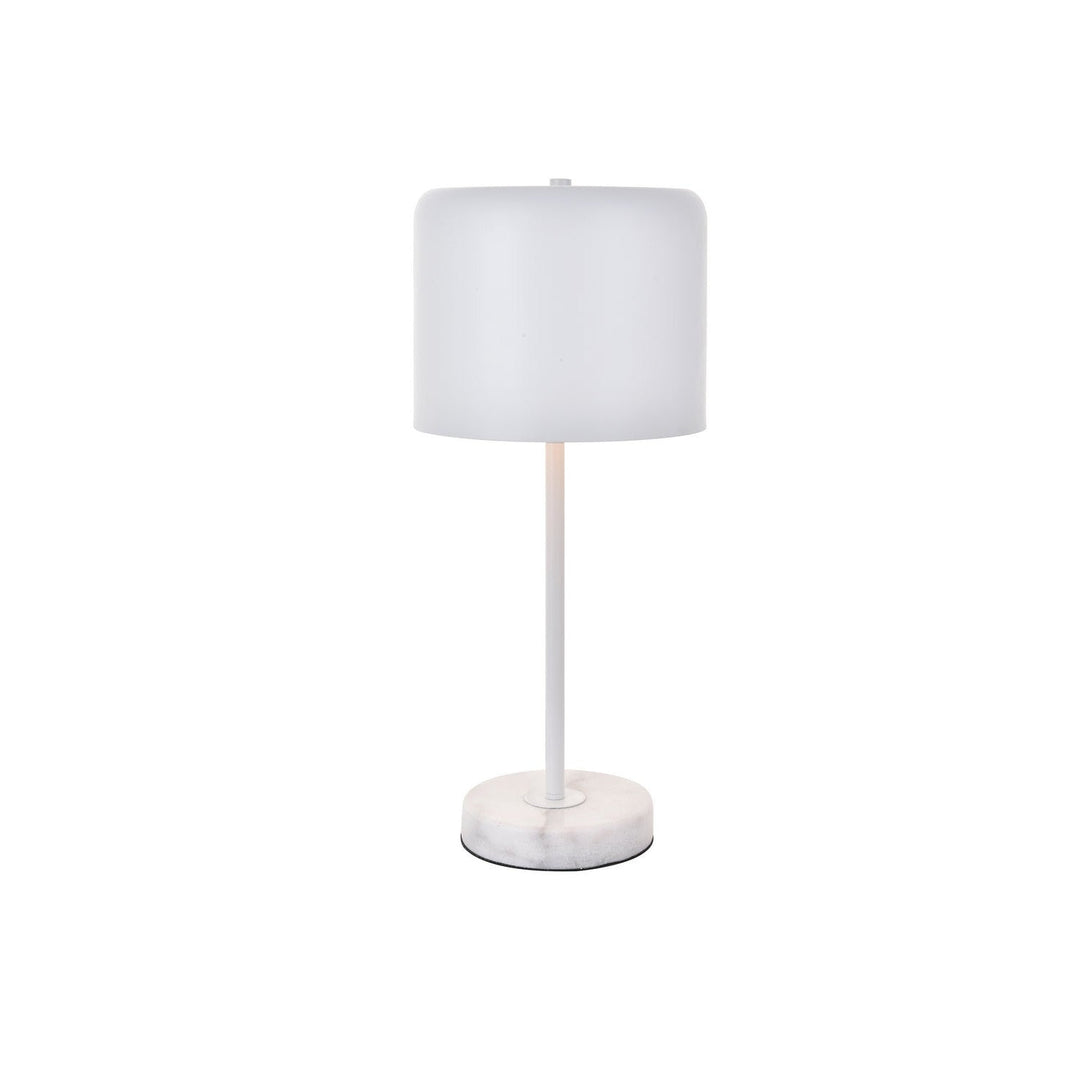 Elegant Lighting LD4075T10WH  Exemplar Lamp White